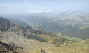 Bike-Bergtour Merbspitze - Gipfelsieg, Blick ins Ahrntal