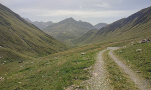 Bike-Bergtour Merbspitze - Rückweg talauswärts Arvental