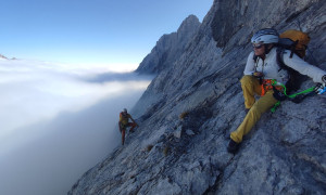 Klettersteig Hohe Warte - Weg der 26er, beim Wandbuch