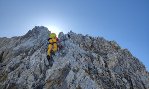 Klettersteig Hohe Warte - Koban-Prunner-Weg, über den Nordwestgrat