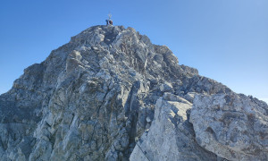 Klettersteig Hohe Warte - Koban-Prunner-Weg, kurz vor dem Gipfel