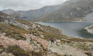 Klettersteig Hohe Warte - Rückweg, beim Wolayer-Pass